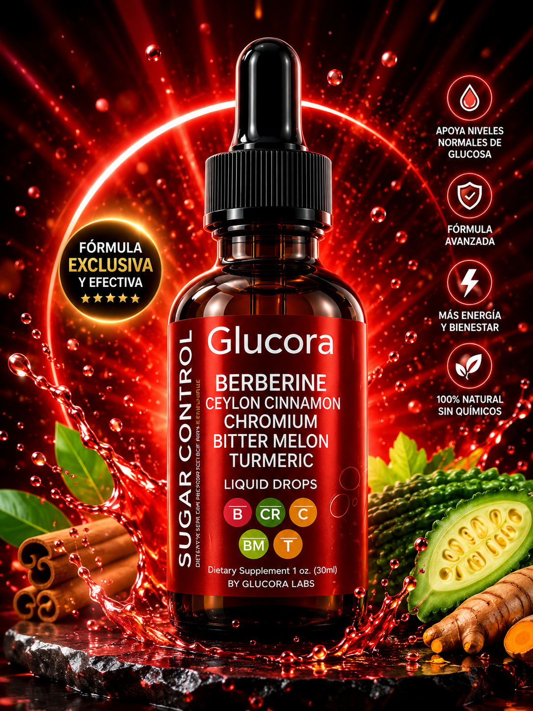 Glucora...💧 Unas gotas. Un pequeño hábito. Un momento para cuidarte cada día. 🌿