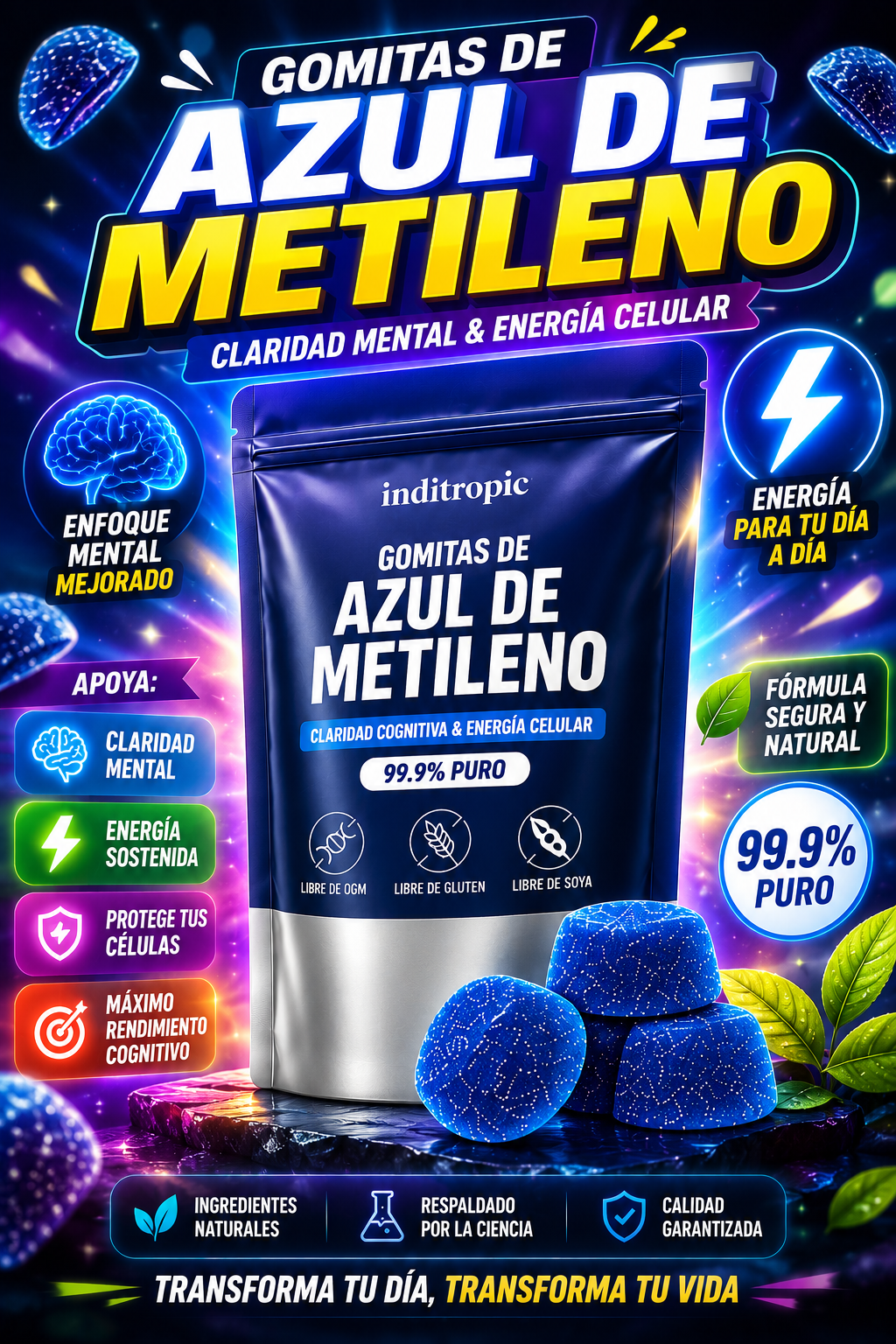 GOMITAS AZUL DE METILENO 🧠 La Rutina inteligente para rendir mas🚀