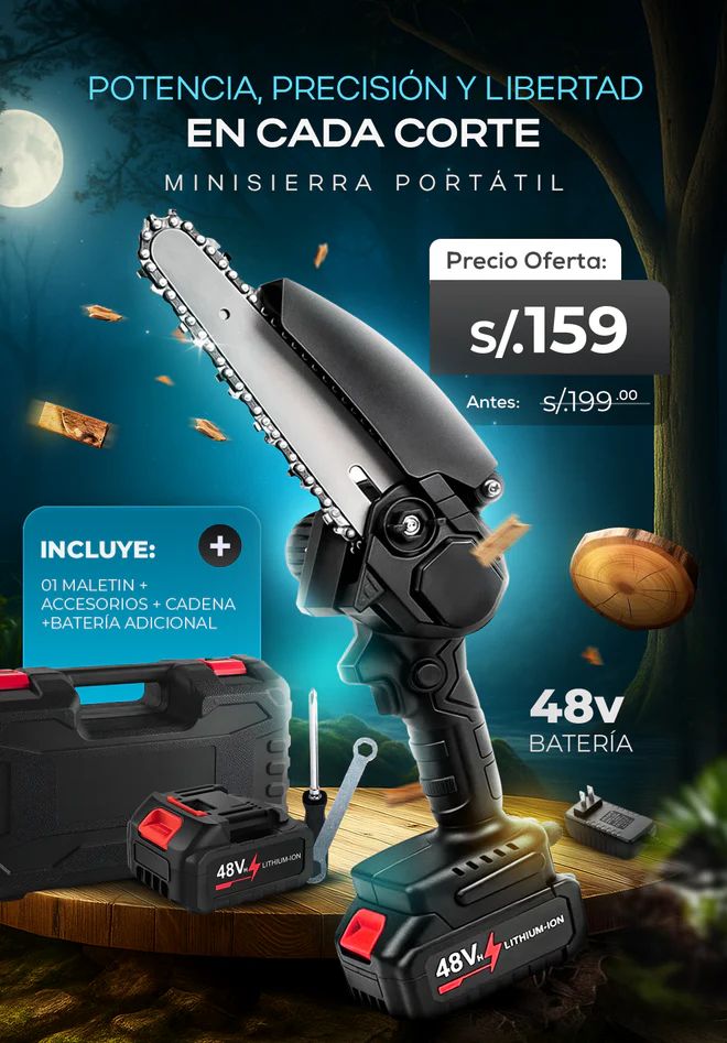 MINISIERRA PORTATIL...🪚Tus trabajos de corte serán más rápidos, limpios y seguros.