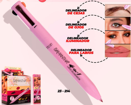 ✨ Lápiz de Maquillaje 4 en 1 – ¡Todo lo que necesitas en un solo producto!